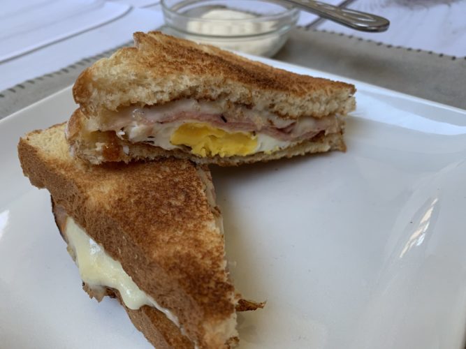 Ham Egg and Cheese Sandwich